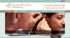 Desktop Screenshot of hearingaidsatlanticcapemaycounty.com