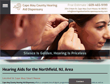 Tablet Screenshot of hearingaidsatlanticcapemaycounty.com